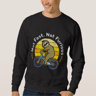 Sweatshirt Retro Vintage Non Rapide Non Furieux Fente