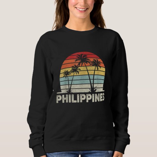 Sweatshirt Retro Vintage Philippines 60s and 70s (Devant)