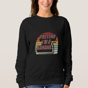 Sweatshirt Rétro Vintage Preuve I M A Banana Halloween