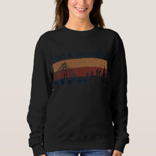 Sweatshirt Retro Vintage San Francisco Skyline City les année