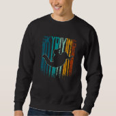 Sweatshirt Retro Vintage skydiving (Devant)