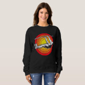 Sweatshirt Retro Vintage Sunset Bodybuilder Street Exercice C (Devant entier)