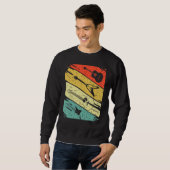 Sweatshirt Retro Vintage Sunset Electric Guitar Classic Music (Devant entier)