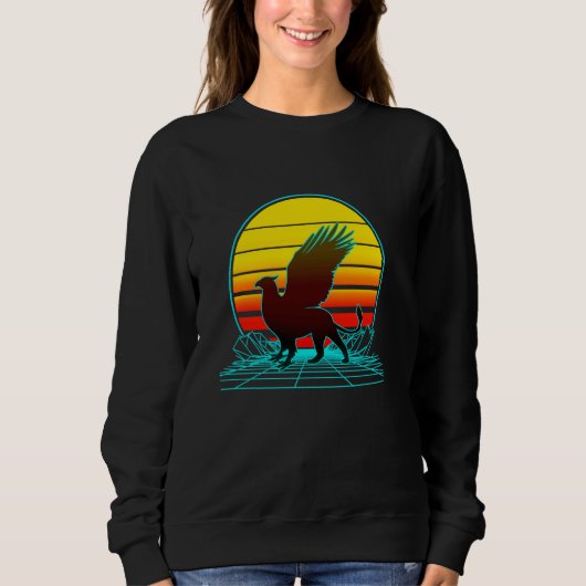 Sweatshirt Retro Vintage Sunset Griffin (Devant)