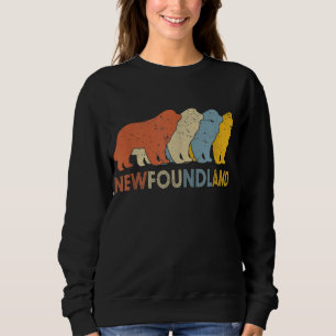 Sweatshirt Rétro Vintage Terre-Neuve Funny Newfie Lovers