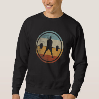 Sweatshirt Retro Vintage Weightlifter Powerlifting Weightlift