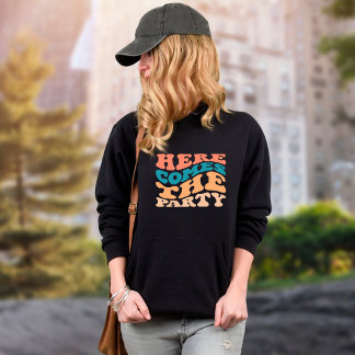Sweatshirt Retro Voici la fête d'enterrement de vie de jeune