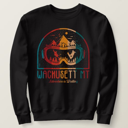Sweatshirt Retro Wachusett Mountain Ski Adventure (Design devant)