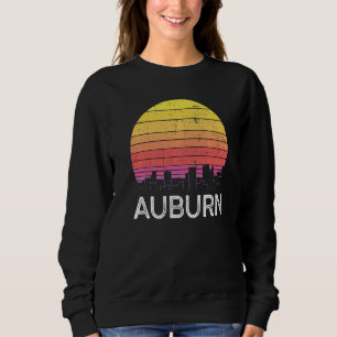 Sweatshirt Rétro Washington Auburn Skyline Vintage Urban Buil