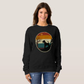 Sweatshirt Retro Wire Fox Terrier Graphiste Chien Wire Fox Te (Devant entier)