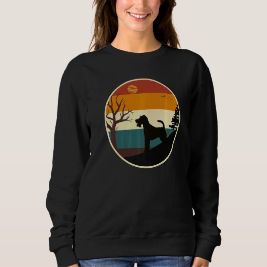 Sweatshirt Retro Wire Fox Terrier Graphiste Chien Wire Fox Te (Devant)