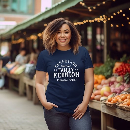 Sweatshirt Retrouvailles familiales personnalisées rustiques