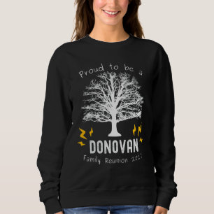 Sweatshirt Réunion de la famille Donovan 2022 arbre fête d'ét