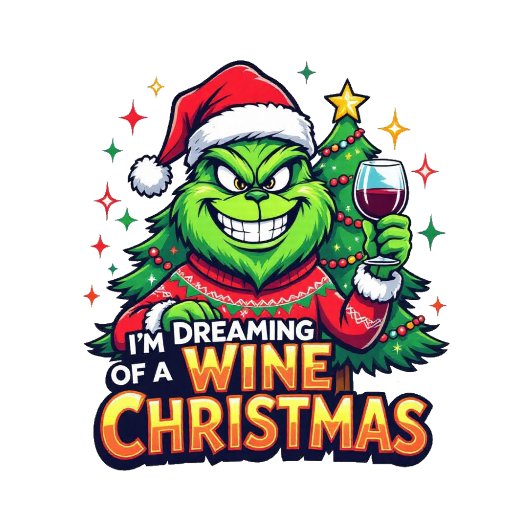 Sweatshirt Rêvant d'un Noël au vin
