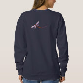 Sweatshirt Rêve de libellule Art abstrait à porter (Dos)
