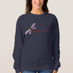 Sweatshirt Rêve de libellule Art abstrait à porter
