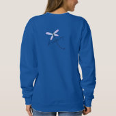 Sweatshirt Rêve de libellule Art abstrait à porter (Dos)