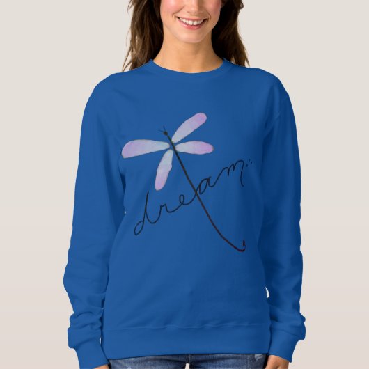 Sweatshirt Rêve de libellule Art abstrait à porter (Devant)