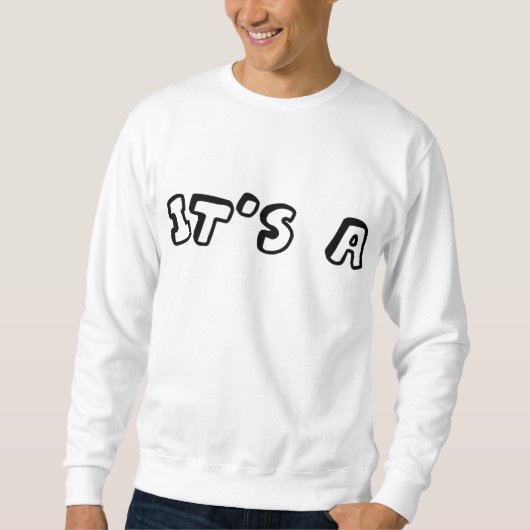 Sweatshirt Révélation de genre pour les empreintes de mains p (Devant)