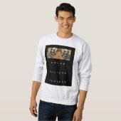 Sweatshirt Rêver Croire Réussir Motivationnel Hommes (Devant entier)