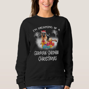 Sweatshirt Rêver D'Un Berger Allemand Chien De Noël Drôle