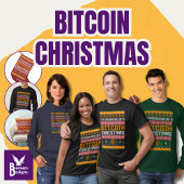 Sweatshirt Rêver un BITCOIN CHRISTMAS Faux Knit Motif