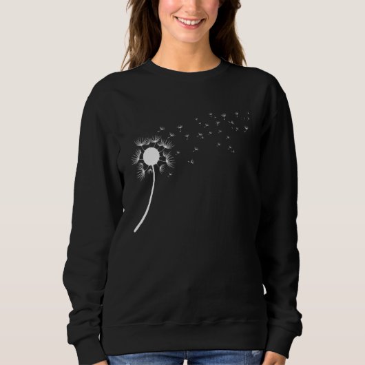 Sweatshirt Revêtement Classé Damdelion Fleur Étalage Douceur (Devant)