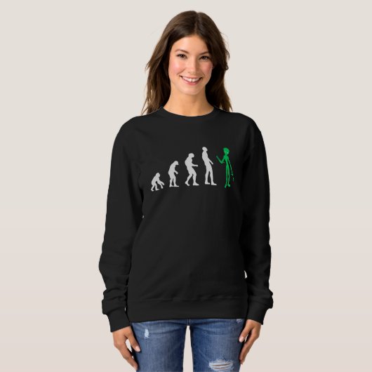 Sweatshirt Révolution Alien sur le vaisseau spatial (Devant entier)