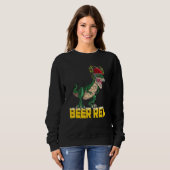 Sweatshirt Rex Bière Avec Casque À Boire T Rex Casque À Bière (Devant entier)