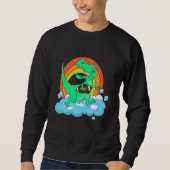 Sweatshirt rex playing rugby football (Devant)