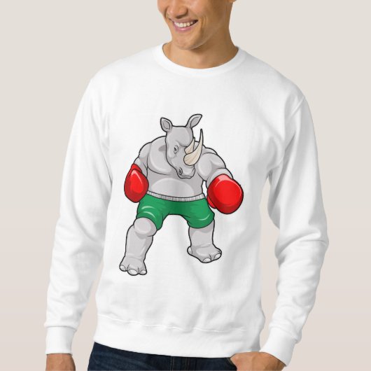 Sweatshirt Rhino à Boxing avec gants de boxe (Devant)
