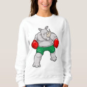 Sweatshirt Rhino à Boxing avec gants de boxe (Devant)