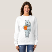 Sweatshirt Rhino as Basketball (Devant entier)