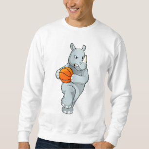 Sweatshirt Rhino as Basketball