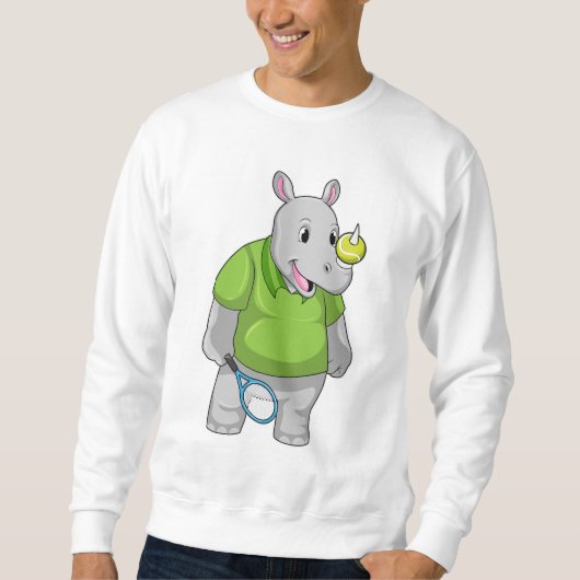 Sweatshirt Rhino at tennis (Devant)