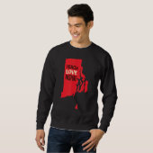Sweatshirt Rhode Island Enseignant, Amour, Inspirer (Devant entier)