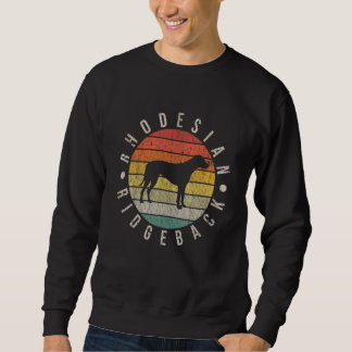 Sweatshirt Rhodesian Ridgeback Paw Vintage Retro Papa Maman F