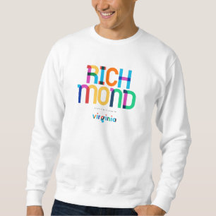 Sweatshirt Richmond Virginia Mid Century, Pop Art,