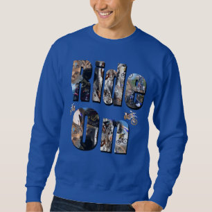 Sweatshirt Ride On, Moto Photo Logo,