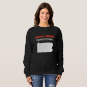 Sweatshirt Ridgway borough Pennsylvania USA State America Tra (Devant entier)