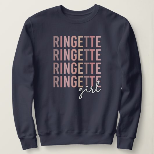Sweatshirt Ringette fille | Cadeaux pour Lecteur Ringette (Design devant)