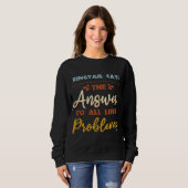 Sweatshirt Ringtail Chats Répondre À Tous Les Problèmes Anima (Devant entier)