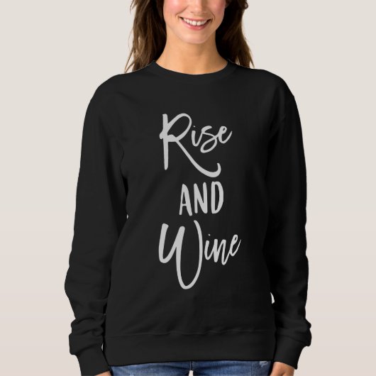 Sweatshirt Rise and Wine Bride Bridesmaid Bridal Party Vineya (Devant)