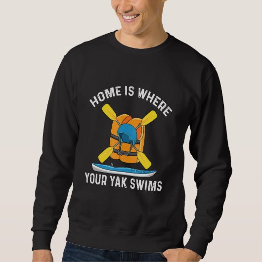 Sweatshirt River Kayaking Design Pour Kayaker (Devant)