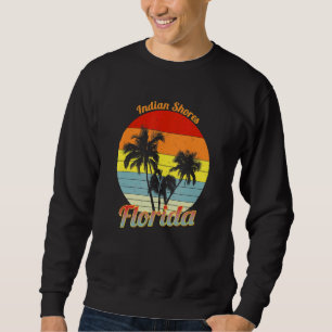 Sweatshirt Rives indiennes Floride Palmiers tropicaux rétro V
