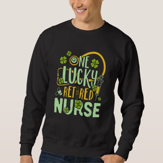 Sweatshirt Rn Doctor Lucky Leaf Irlande Irish St Patrick Ret (Devant)
