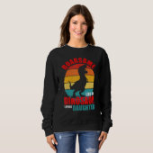 Sweatshirt Roarsome Comme Mon Dinosaure Amoureux Fille Famill (Devant entier)