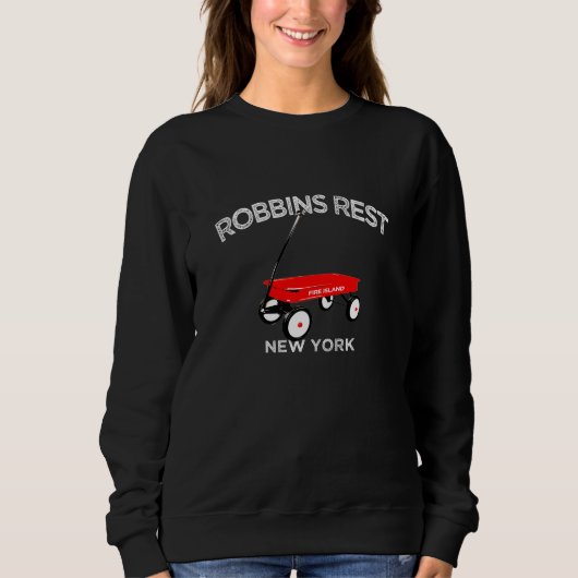 Sweatshirt ROBBINS REST Fire Island chariot rouge Long Island (Devant)
