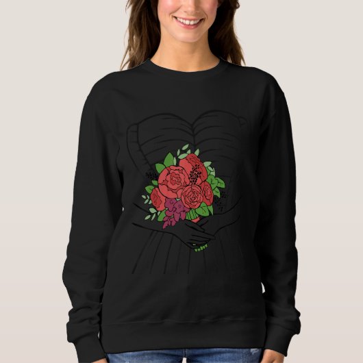 Sweatshirt Robe de Mariée Corset de Mariage Simple (Devant)