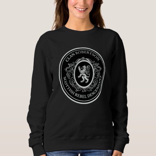 Sweatshirt Robertson Scottish Clan Scottish Lion Descent (Devant)